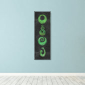 マオリ記号 キャンバスプリント (インサイチュ (ウッドフロア))