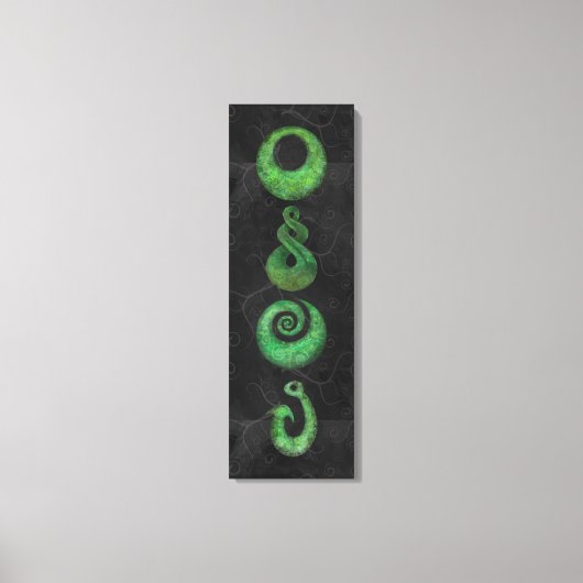 マオリ記号 キャンバスプリント (正面)