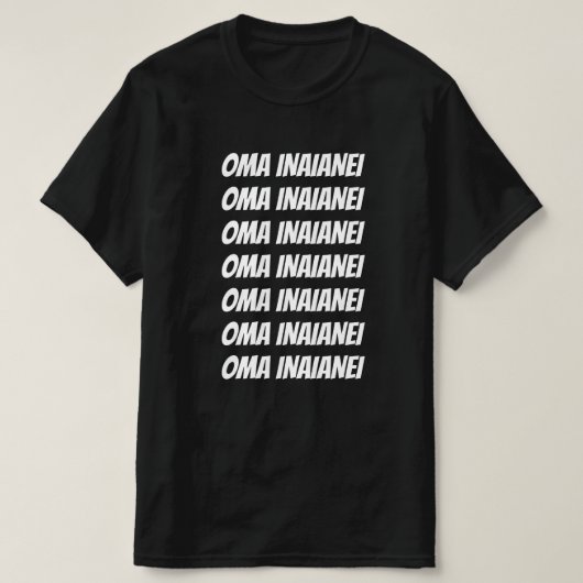 マオリ語でrun now - oma inaianei tシャツ (デザイン正面)