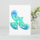 マオリ飛んでいるバードヘイマヌ – ギフトアイディア 招待状 (スタンド正面)