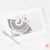 マオリ高級デザイナー 長方形シール (封筒)