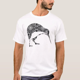 マオリ・キウイ族トライバルアボリジニアニュージーランドバードアート Tシャツ
