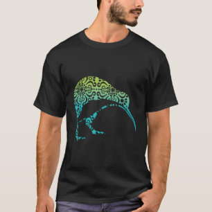 マオリ・キウイ族トライバルアボリジニアニュージーランドバードキウイ Tシャツ