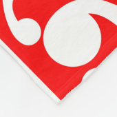 マオリ・コワイ伝統的ワイ模様 フリースブランケット (角)