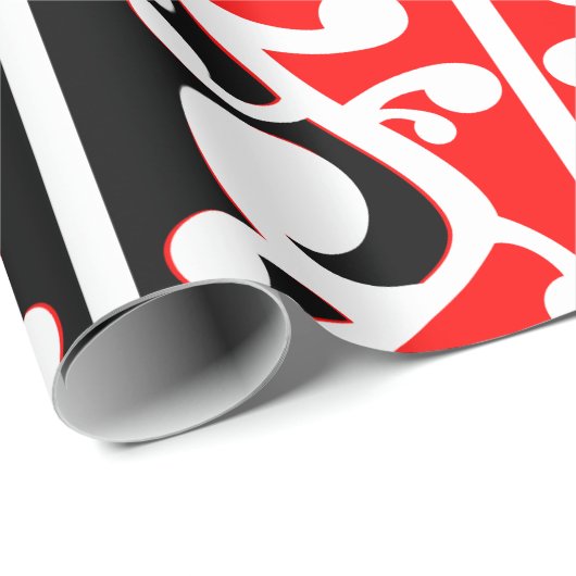 マオリ・コワイ伝統的ワイ模様 ラッピングペーパー (ロールコーナー)