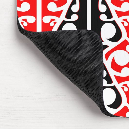 マオリ・コーホイワイ族の模様 マウスパッド (コーナー)