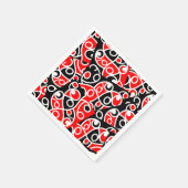 マオリ・コーホイワイ積層模様 スタンダードカクテルナプキン (角)