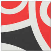 マオリ・コーホイワイ積層模様 ファブリック (クローズアップ)