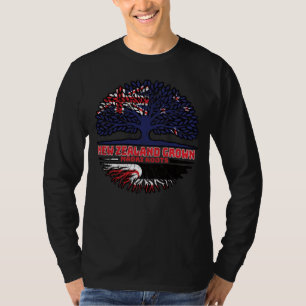 マオリ・ニュージーランドの木のルーツ国旗 Tシャツ