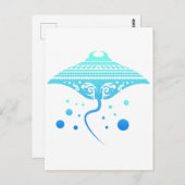 マオリ・バトアイアスティングレイトライバルタトゥーギフトアイディア ポストカード (正面/裏面)