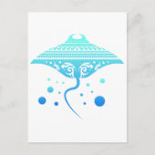 マオリ・バトアイアスティングレイトライバルタトゥーギフトアイディア ポストカード (正面)