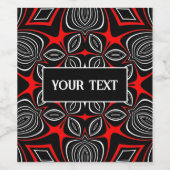 マオリbwrパターンワインラベル ワインラベル (シングルラベル)