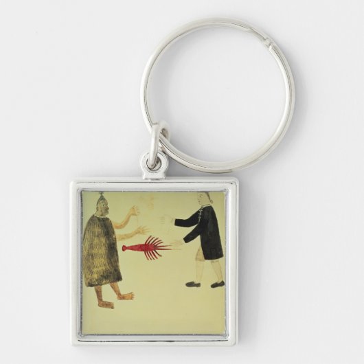 マオリcrayfishを交易します キーホルダー (正面)
