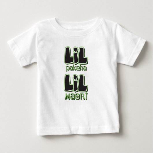 マオリLIL Pakeha LIL ベビーTシャツ (正面)