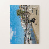 マオン港とパセオ・マリティモ - メノルカ島、スペイン ジグソーパズル (縦)