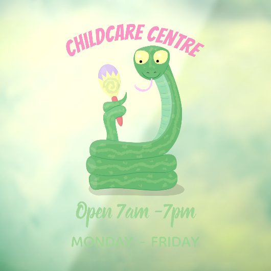 マカおもしろいカ漫画の緑のヘビ ウィンドウサイン (シート3)