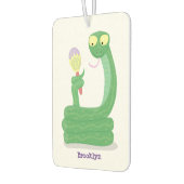 マカおもしろいカ漫画の緑のヘビ カーエアーフレッシュナー (左)