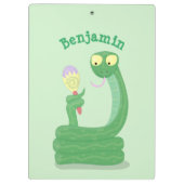 マカおもしろいカ漫画の緑のヘビ クリップボード (裏面)