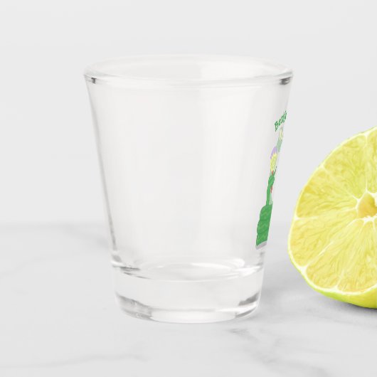 マカおもしろいカ漫画の緑のヘビ ショットグラス (左)