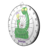 マカおもしろいカ漫画の緑のヘビ ダーツボード (正面右)