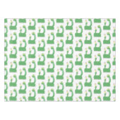 マカおもしろいカ漫画の緑のヘビ テーブルクロス (正面(横))