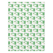 マカおもしろいカ漫画の緑のヘビ テーブルクロス (正面)