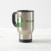 マカおもしろいカ漫画の緑のヘビ トラベルマグ (正面左)