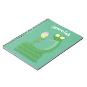 マカおもしろいカ漫画の緑のヘビ ノートブック (左側)