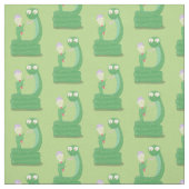 マカおもしろいカ漫画の緑のヘビ ファブリック (見本)