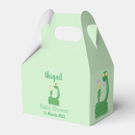 マカおもしろいカ漫画の緑のヘビ フェイバーボックス (裏面サイド)