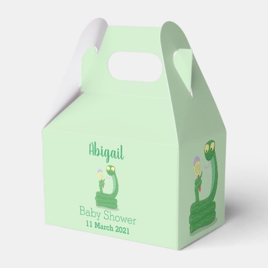 マカおもしろいカ漫画の緑のヘビ フェイバーボックス (正面サイド)