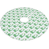 マカおもしろいカ漫画の緑のヘビ ブラッシュドポリエステルツリースカート (アングル)