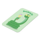 マカおもしろいカ漫画の緑のヘビ マグネット (左側)