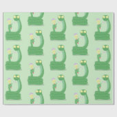 マカおもしろいカ漫画の緑のヘビ ラッピングペーパー (フラット)