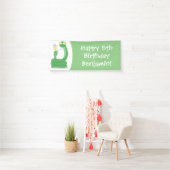 マカおもしろいカ漫画の緑のヘビ 横断幕 (インサイチュ)