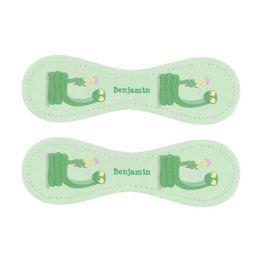 マカおもしろいカ漫画の緑のヘビ 野球ボール (パネル)