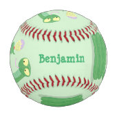 マカおもしろいカ漫画の緑のヘビ 野球ボール (正面)