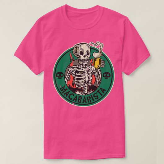 マカおもしろいブレバリスタコーヒーディンツ Tシャツ (デザイン正面)