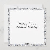 マカかわいらしロン誕生日きらきら光る シーズンカード (裏面)