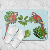 マカアと熱帯の葉 バスマット