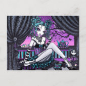 マカイラカディブル妖精の国ティーパーティーファンタジーポストカード ポストカード (正面)