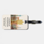 マカウの中国|都市スカイライン ラゲッジタグ (裏面横)