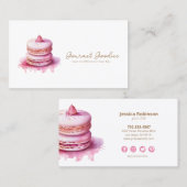 マカエレガントロンモダンベーカリー名刺 名刺 (正面/裏面)