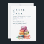 マカオお洒落ンカラフル結婚式招待状 招待状<br><div class="desc">私たちのマカロンで色のバーストと気結婚まぐれにあなたの発表に追加カラフルして色彩の鮮やか、日付カードを保存。各カードは手のスタイルマカロンの楽しい色彩の鮮やか配列を示し、楽しく楽しい視覚鮮やかを作成する。活気のある色と芸術的詳細は、おもしろいと思い出に残るお祝いのための完璧なトーンを設定する。</div>