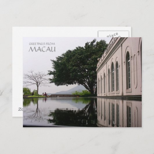 マカオからの挨拶 ポストカード (正面/裏面)