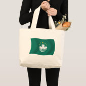 マカオの旗トートバッグ ラージトートバッグ (正面(商品))