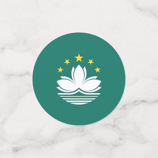 マカオの旗 コンフェッティ (スモール正面)