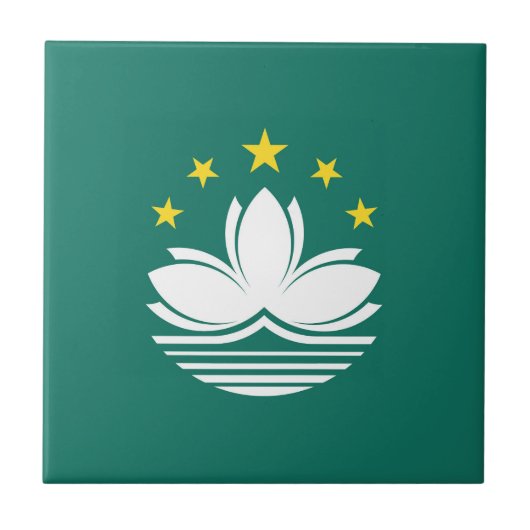 マカオの旗 タイル (正面)