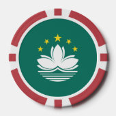 マカオの旗 ポーカーチップ (正面)