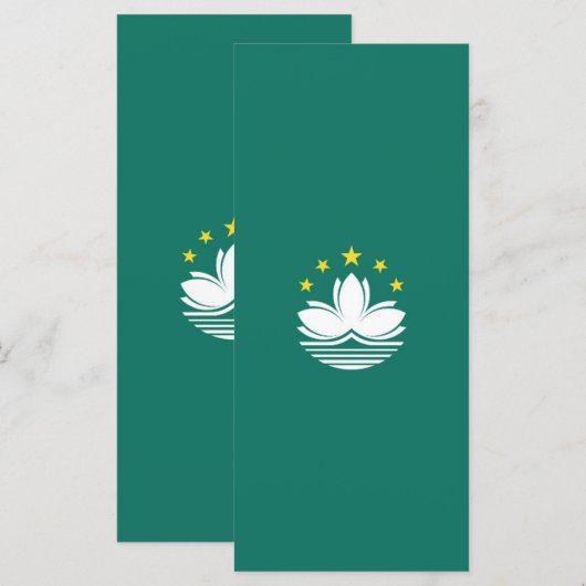 マカオの旗 メニュー (正面/裏面)